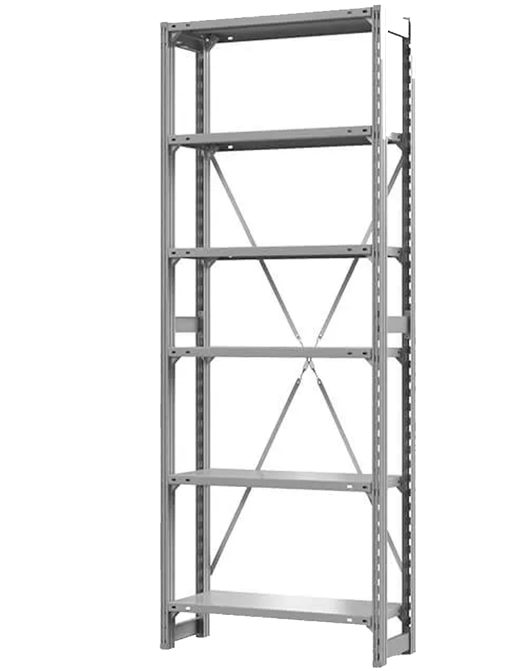 Стеллаж ТСУ 2200x1200x300 6 полок (150 кг, металл) купить в Череповце Стеллаж ТСУ 2200x1200x300 6 полок (150 кг, металл) купить в Череповце