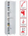 Медицинский шкаф HILFE МД 1 1657/SS купить в Череповце