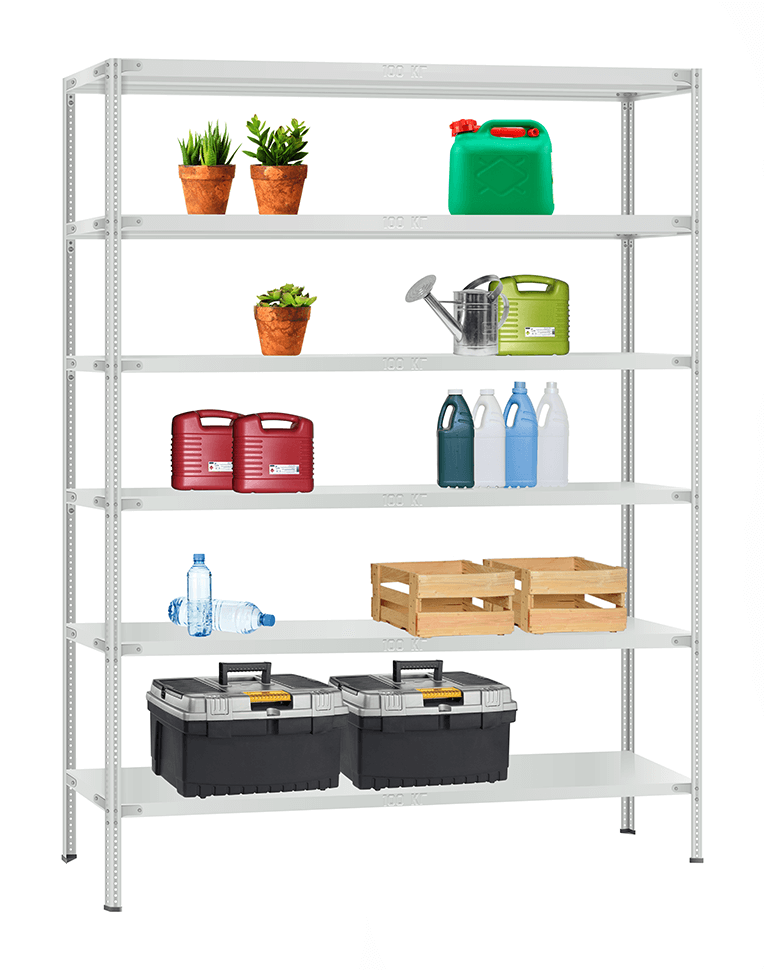 Стеллаж металлический Титан МС-900 2400x1000x600 6 полок купить в Череповце Стеллаж металлический Титан МС-900 2400x1000x600 6 полок купить в Череповце