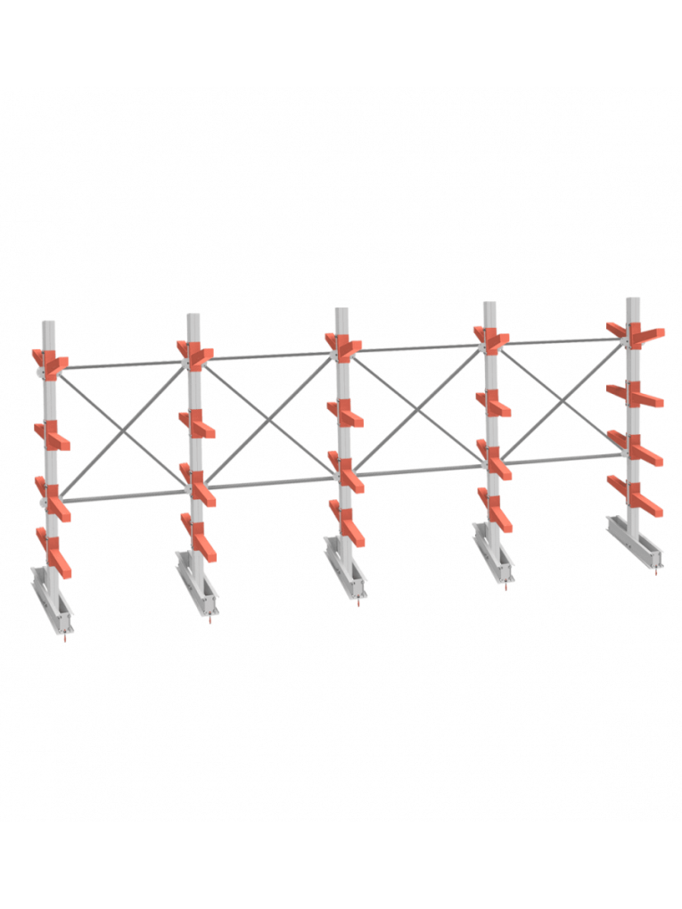 СТ-062 Стеллаж двухсторонний 4 яруса купить в Череповце СТ-062 Стеллаж двухсторонний 4 яруса купить в Череповце