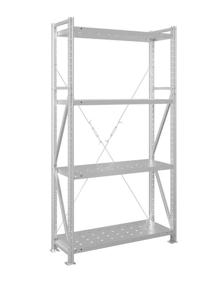 Стеллаж MS U 2000x1500x800 4 полки (200 кг, перф) купить в Череповце Стеллаж MS U 2000x1500x800 4 полки (200 кг, перф) купить в Череповце