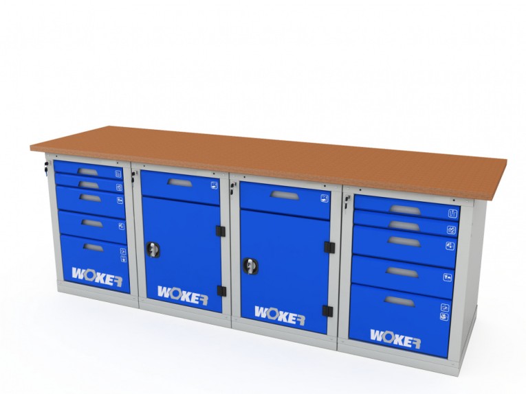 Верстак четырехтумбовый WOKER PRO 45225.2400 купить в Череповце