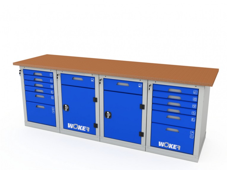 Верстак четырехтумбовый WOKER PRO 46226.2400 купить в Череповце