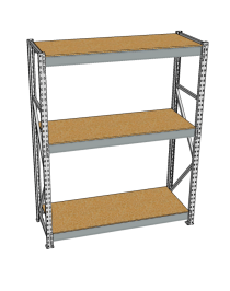 Стеллаж грузовой СГР 2500x2100x600 3 полки (ДСП) Стеллаж грузовой СГР 2500x2100x600 3 полки (ДСП)