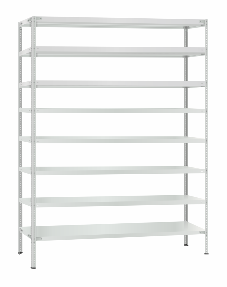 Стеллаж металлический Титан МС-500 2400х1500х600 8 полок купить в Череповце Стеллаж металлический Титан МС-500 2400х1500х600 8 полок купить в Череповце