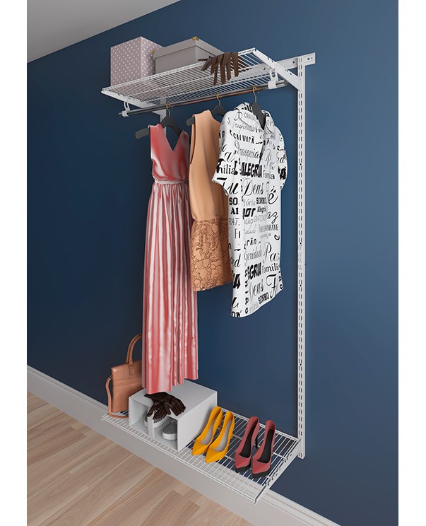 Гардеробная система Практик Home Basic G90 белая купить в Череповце Гардеробная система Практик Home Basic G90 белая купить в Череповце