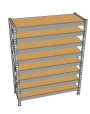 Стеллаж грузовой СГР 3000x2100x1000 8 полок (ДСП) Стеллаж грузовой СГР 3000x2100x1000 8 полок (ДСП)