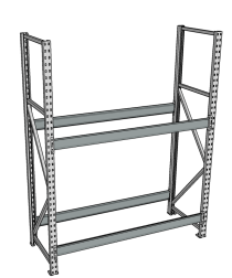 Стеллаж грузовой СГР 3000x2100x1000 2 полки (без настила) Стеллаж грузовой СГР 3000x2100x1000 2 полки (без настила)