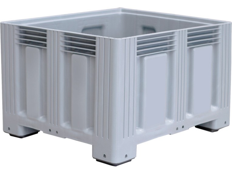 Контейнер 1200х1000х758 сплошной, на ножках серый купить в Череповце Контейнер 1200х1000х758 сплошной, на ножках серый купить в Череповце