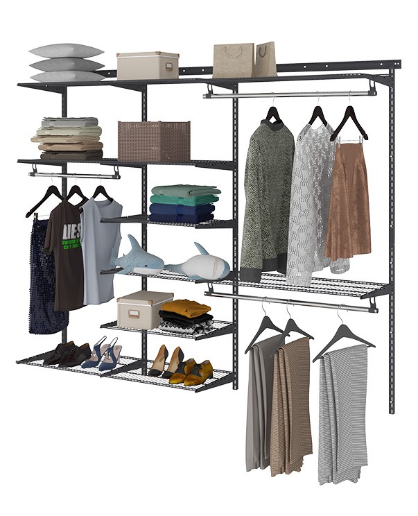 Гардеробная система Практик Home Max G210 графит купить в Череповце Гардеробная система Практик Home Max G210 графит купить в Череповце