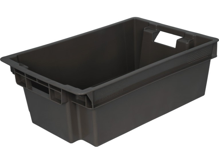 Ящик мясной сплошной 600х400х200 цв. чёрный купить в Череповце Ящик мясной сплошной 600х400х200 цв. чёрный купить в Череповце