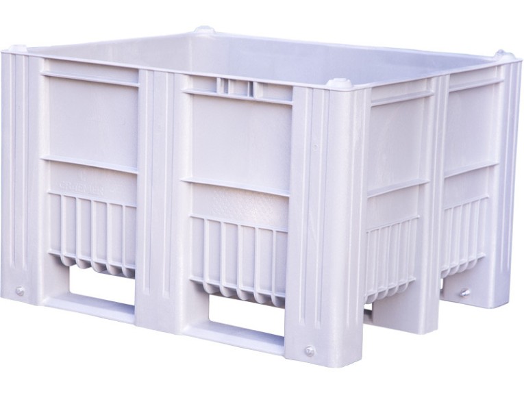 Контейнер 1200x1000x740 мм сплошной на полозьях серый купить в Череповце Контейнер 1200x1000x740 мм сплошной на полозьях серый купить в Череповце