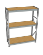 Стеллаж грузовой СГР 2000x900x1000 3 полки (ДСП) Стеллаж грузовой СГР 2000x900x1000 3 полки (ДСП)