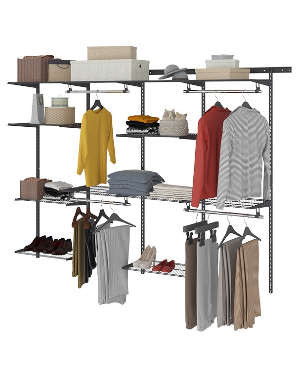 Гардеробная система Практик Home Max G240 графит купить в Череповце Гардеробная система Практик Home Max G240 графит купить в Череповце