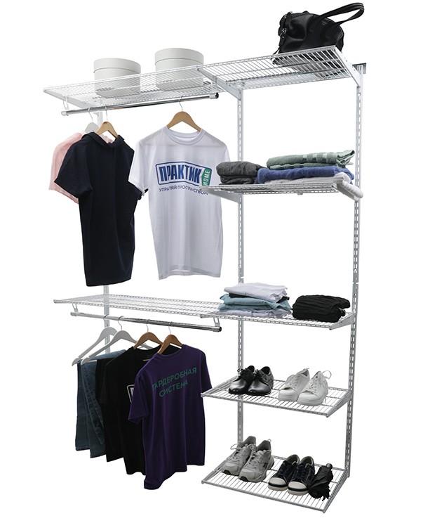 Гардеробная система Практик Home Optima G150 белая купить в Череповце Гардеробная система Практик Home Optima G150 белая купить в Череповце