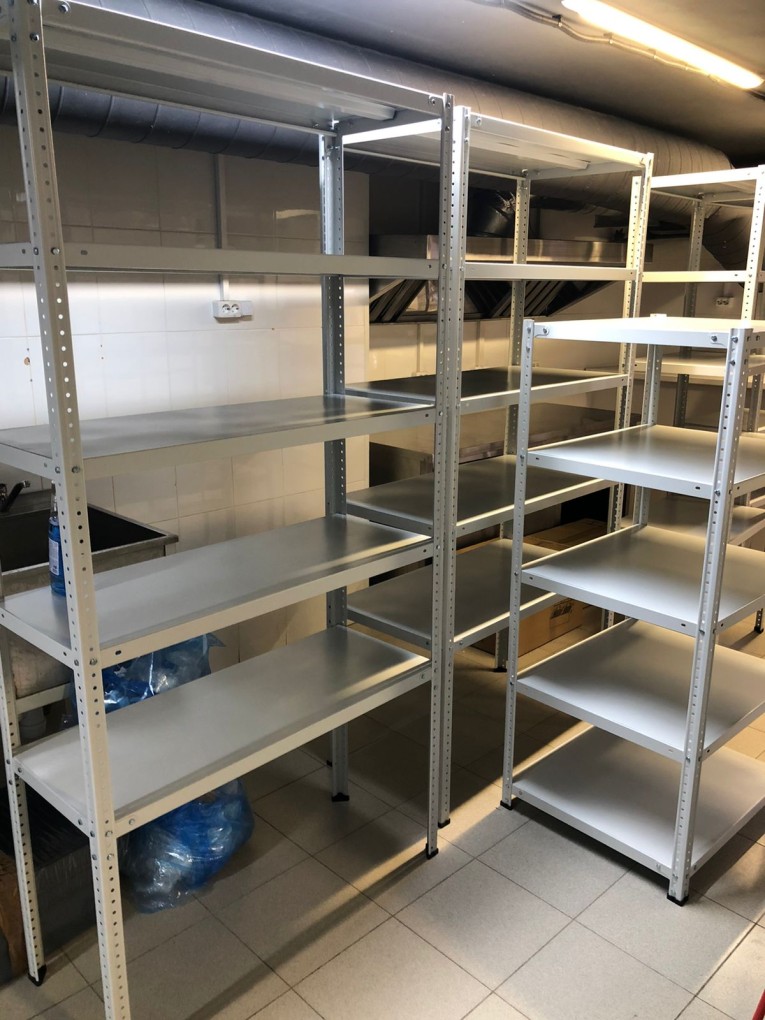 Стеллаж металлический Титан МС-500 1800х1000х300 5 полок купить в Череповце Стеллаж металлический Титан МС-500 1800х1000х300 5 полок купить в Череповце