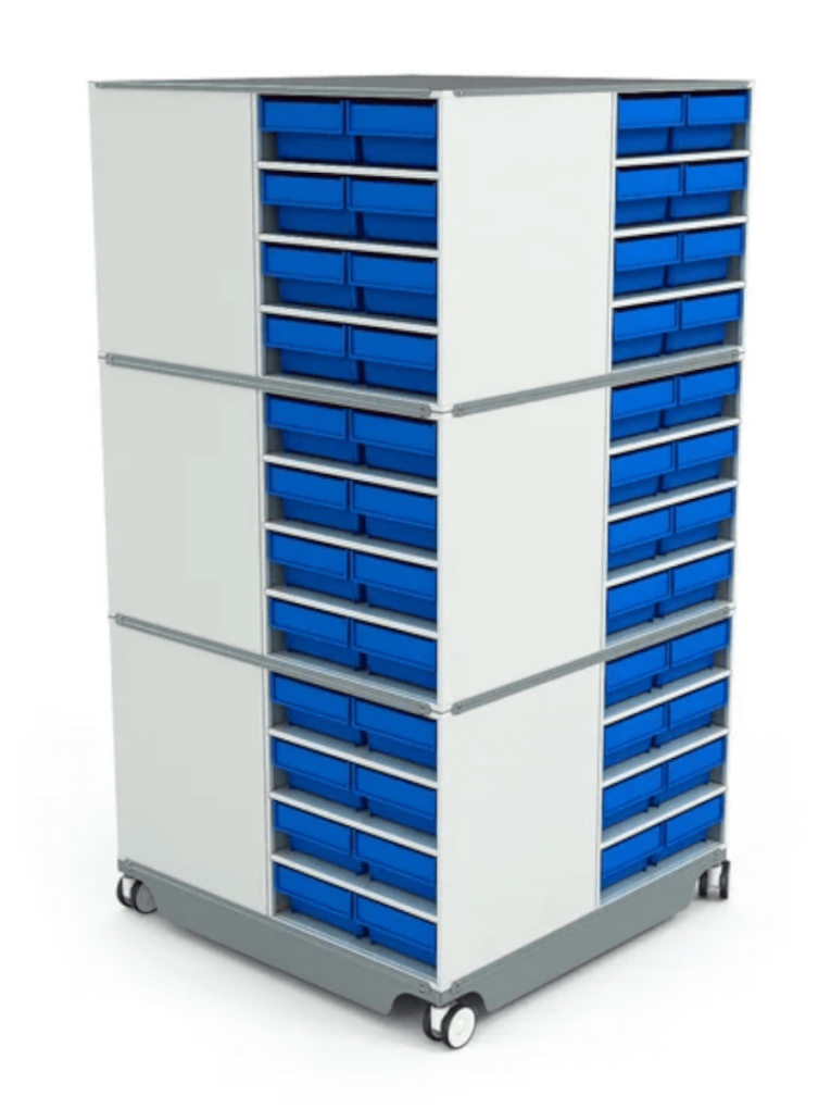 КП-01 Кассетница поворотная с синими ящиками купить в Череповце