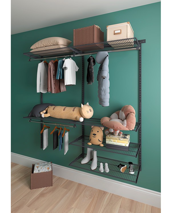 Гардеробная система Практик Home Optima G180 графит купить в Череповце Гардеробная система Практик Home Optima G180 графит купить в Череповце