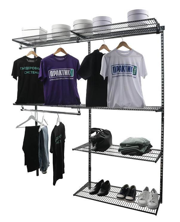 Гардеробная система Практик Home Optima G180 графит купить в Череповце Гардеробная система Практик Home Optima G180 графит купить в Череповце