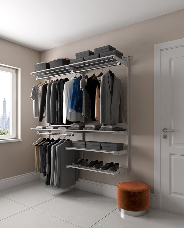 Гардеробная система Практик Home Optima G180 графит купить в Череповце Гардеробная система Практик Home Optima G180 графит купить в Череповце