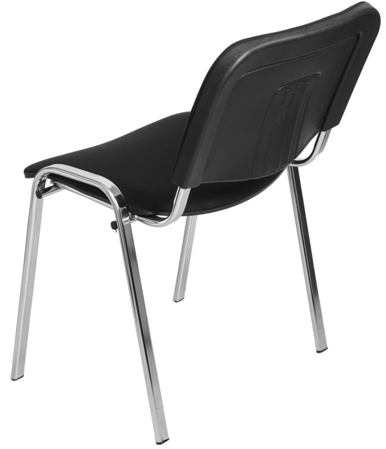 Стул Изо (черная ткань, хром) купить в Череповце Стул Изо (черная ткань, хром) купить в Череповце