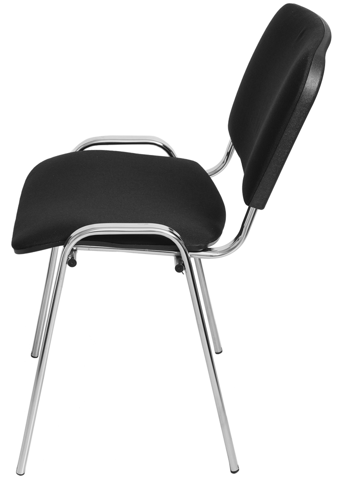 Стул Изо (черная ткань, хром) купить в Череповце Стул Изо (черная ткань, хром) купить в Череповце