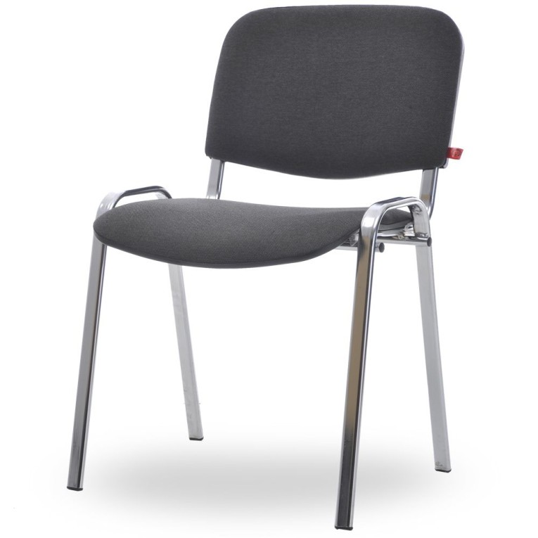 Стул Изо (серая ткань, хром) купить в Череповце Стул Изо (серая ткань, хром) купить в Череповце
