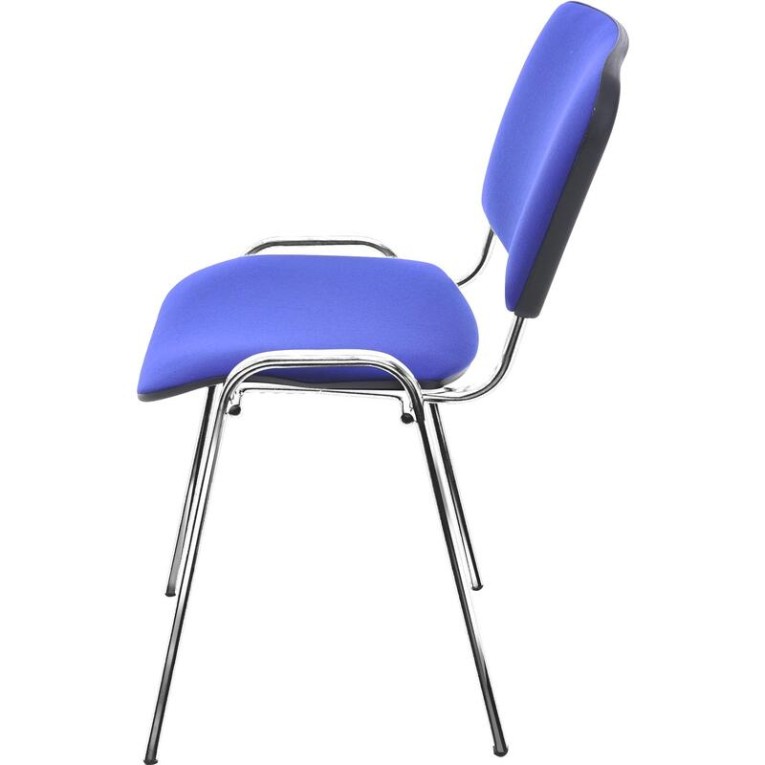 Стул Изо (синяя ткань, хром) купить в Череповце Стул Изо (синяя ткань, хром) купить в Череповце