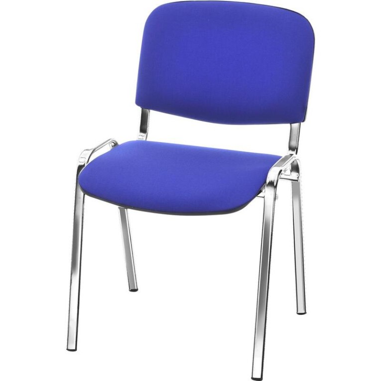 Стул Изо (синяя ткань, хром) купить в Череповце Стул Изо (синяя ткань, хром) купить в Череповце