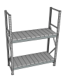 Стеллаж грузовой СГР 3000x2100x500 2 полки (металл) Стеллаж грузовой СГР 3000x2100x500 2 полки (металл)
