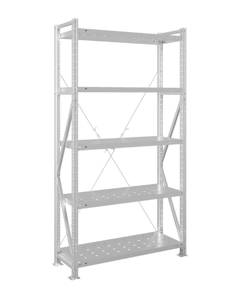 Стеллаж MS U 2000x700x400 5 полок (350 кг, перф) купить в Череповце