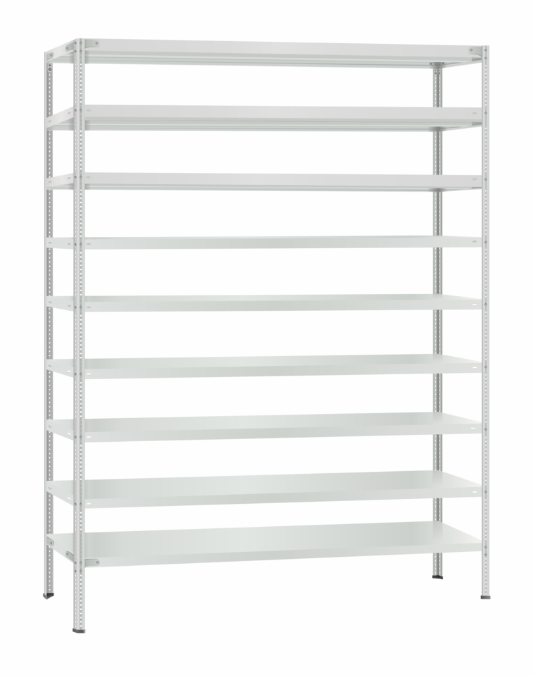 Стеллаж металлический Титан МС-500 3000х1500х400 9 полок купить в Череповце Стеллаж металлический Титан МС-500 3000х1500х400 9 полок купить в Череповце