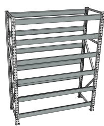 Стеллаж грузовой СГР 2000x900x500 6 полок (без настила) Стеллаж грузовой СГР 2000x900x500 6 полок (без настила)