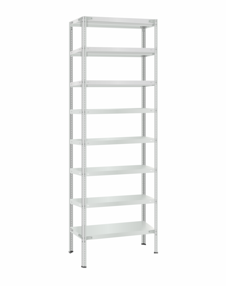 Стеллаж металлический Титан МС-500 2300х700х400 8 полок купить в Череповце Стеллаж металлический Титан МС-500 2300х700х400 8 полок купить в Череповце