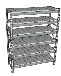 Стеллаж грузовой СГР 2500x900x800 6 полок (металл) Стеллаж грузовой СГР 2500x900x800 6 полок (металл)