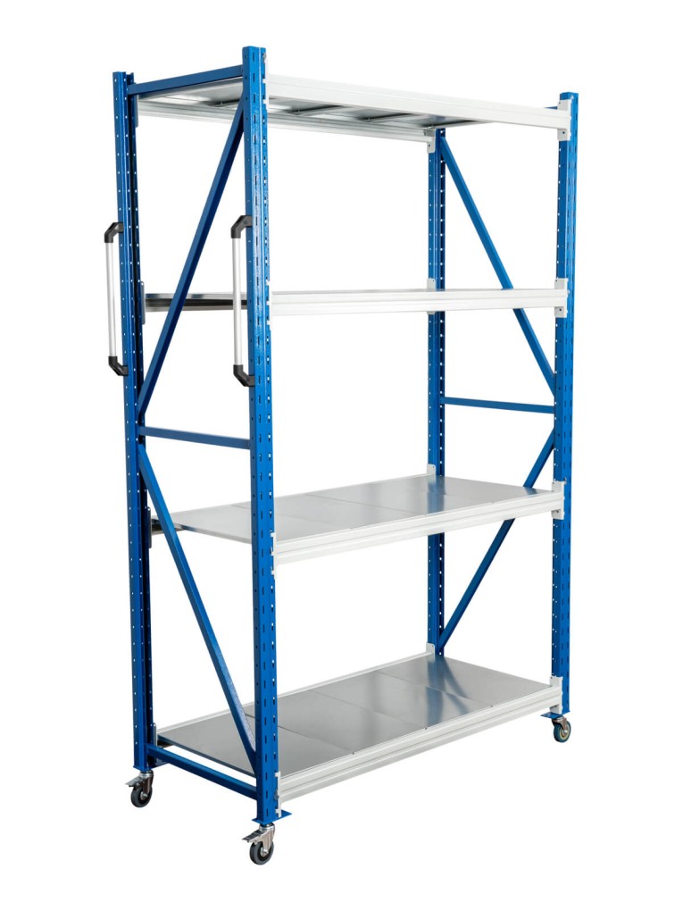 Стеллаж мобильный БиКом СТ-4 250x150x80 4 полки купить в Череповце Стеллаж мобильный БиКом СТ-4 250x150x80 4 полки купить в Череповце