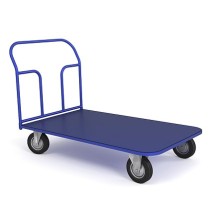 Тележка платформенная ТП 6 (г/п 450 кг, 1200x800 мм, колеса черная резина 160 мм) Тележка платформенная ТП 6 (г/п 450 кг, 1200x800 мм, колеса черная резина 160 мм)