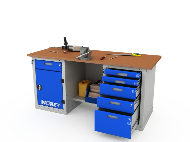 Верстак двухтумбовый WOKER PRO 2205.1800 купить в Череповце