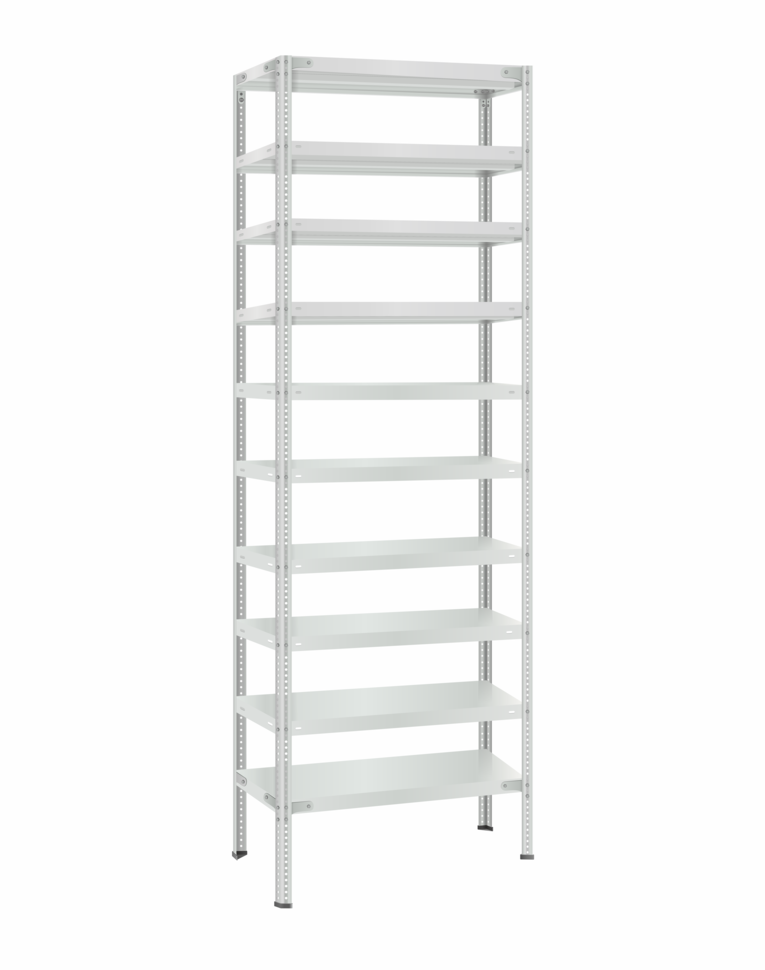 Стеллаж металлический Титан МС-500 2300х700х500 10 полок купить в Череповце Стеллаж металлический Титан МС-500 2300х700х500 10 полок купить в Череповце