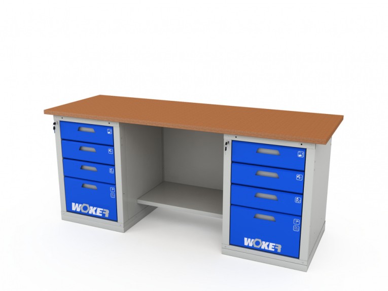 Верстак двухтумбовый WOKER PRO 2404.2000 купить в Череповце Верстак двухтумбовый WOKER PRO 2404.2000 купить в Череповце