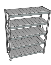 Стеллаж грузовой СГР 2000x1800x1000 5 полок (металл) Стеллаж грузовой СГР 2000x1800x1000 5 полок (металл)