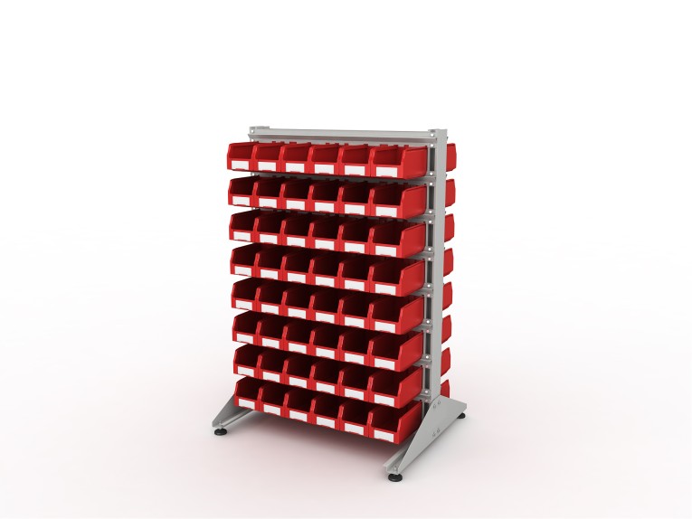 Стеллаж для пластиковых лотков SORTEX двухсторонний 1500x1000x800.02 купить в Череповце Стеллаж для пластиковых лотков SORTEX двухсторонний 1500x1000x800.02 купить в Череповце