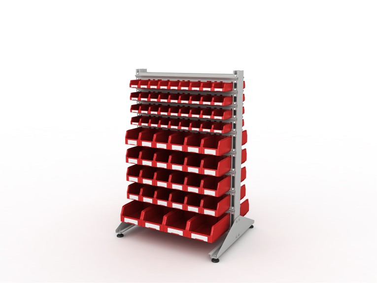 Стеллаж для пластиковых лотков SORTEX двухсторонний 1500x1000x800.05 купить в Череповце Стеллаж для пластиковых лотков SORTEX двухсторонний 1500x1000x800.05 купить в Череповце