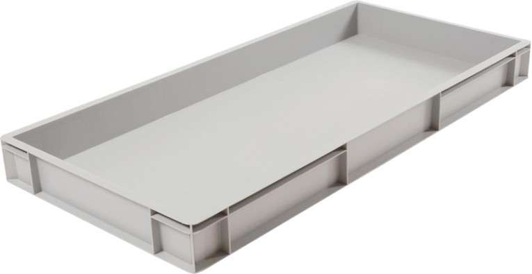 Ящик 1000х400х120 сплошной, без ручек, дно с усилением, серый B-4011 купить в Череповце Ящик 1000х400х120 сплошной, без ручек, дно с усилением, серый B-4011 купить в Череповце