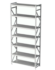 Стеллаж MS Profi 2500х1500х400 7 полок Стеллаж MS Profi 2500х1500х400 7 полок