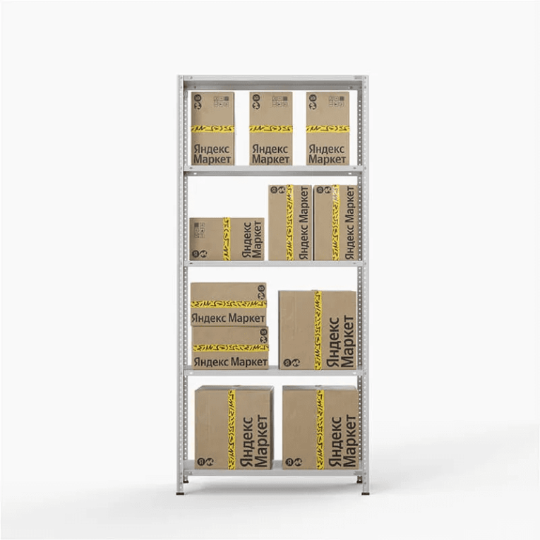 Стеллаж ПВЗ Яндекс Маркет 2000х1000х400 5 полок купить в Череповце Стеллаж ПВЗ Яндекс Маркет 2000х1000х400 5 полок купить в Череповце