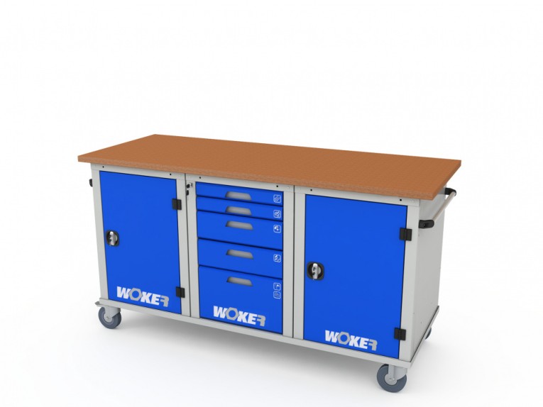 Верстак мобильный трехтумбовый WOKER PRO 3151.1800 купить в Череповце Верстак мобильный трехтумбовый WOKER PRO 3151.1800 купить в Череповце