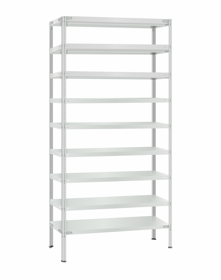 Стеллаж металлический Титан МС-500 2300х1000х300 9 полок купить в Череповце Стеллаж металлический Титан МС-500 2300х1000х300 9 полок купить в Череповце