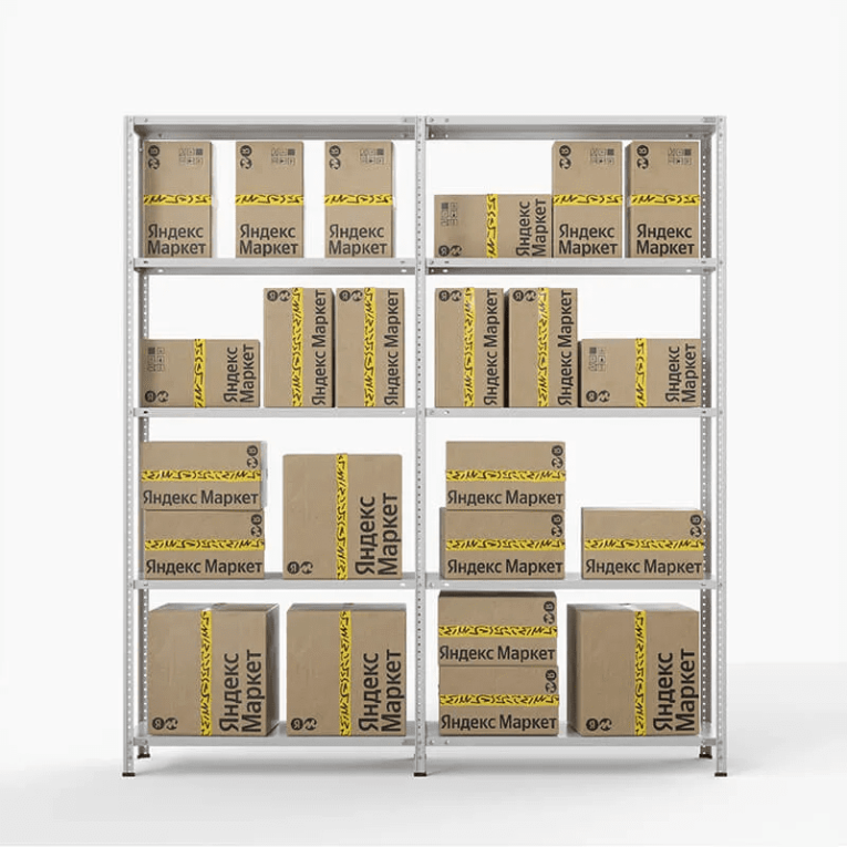 Стеллаж ПВЗ Яндекс Маркет 2000х2000х400 5 полок купить в Череповце Стеллаж ПВЗ Яндекс Маркет 2000х2000х400 5 полок купить в Череповце
