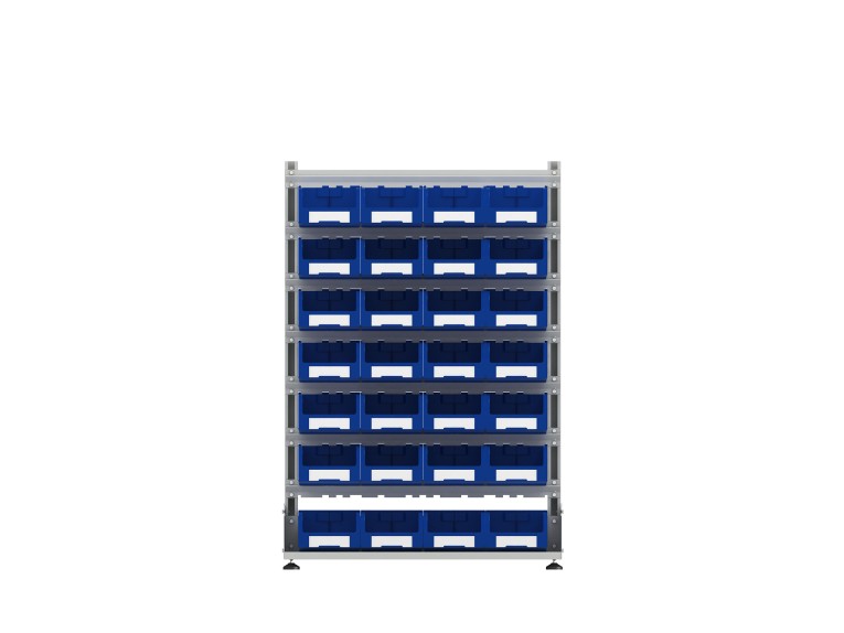 Стеллаж для пластиковых лотков SORTEX односторонний 1500x1000x450.03 купить в Череповце